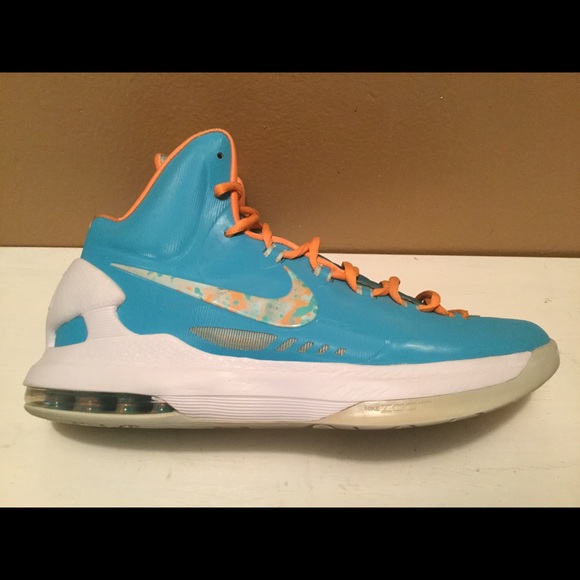 Nike Kevin Durant Easter Turquoise Blue Orange KD - Picture 7 of 8